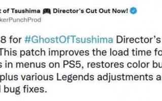 《对马岛之魂：导剪版》PS5版优化外观读取速度